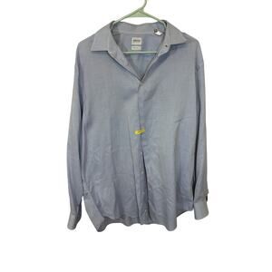 Giorgio Armani Le Collezioni Long Sleeve Men's 16.5" Vintage Stripe Shirt Preppy